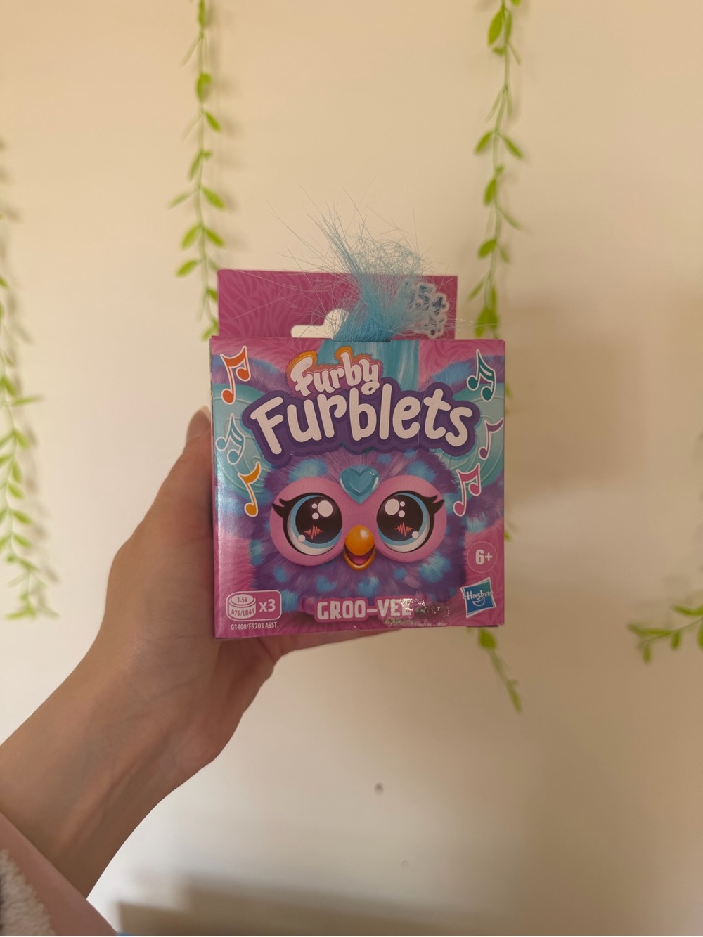 Hasbro Furby Plushlet - Pink & Teal Blue Tuft